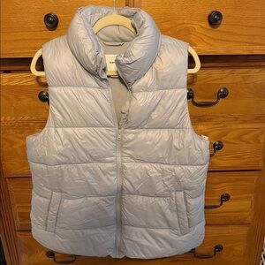Old Navy Gray Quilted Vest